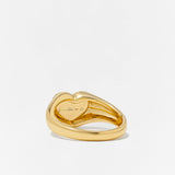 Mini Chevaliere hart ring blauw