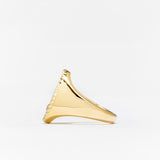 Chevaliere ovale ring met diamant