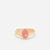 Mini Chevaliere markies ring roze