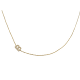 Initial necklace B