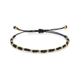 Armband met 14kt geelgouden bolletjes