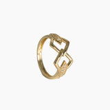 Signet ring double square I