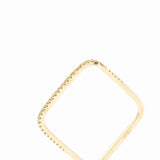 Ring square gele saffier