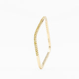 Ring square gele saffier