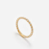 9kt wit- en geelgouden ring alliance Torsade