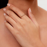 9kt wit- en geelgouden ring alliance Torsade