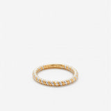 9kt wit- en geelgouden ring alliance Torsade