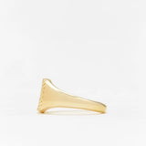 Mini chevaliere ovale ring groen