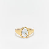 Mini Chevaliere peer ring parelmoer