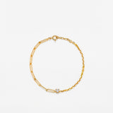 Geelgouden armband met diamant large