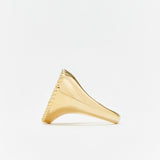 Chevaliere hart ring met rode agaat