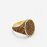 Ovale zegelring Chevaliere Python