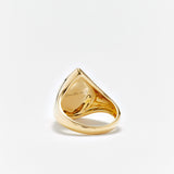 Chevaliere ring peer met tiger eye